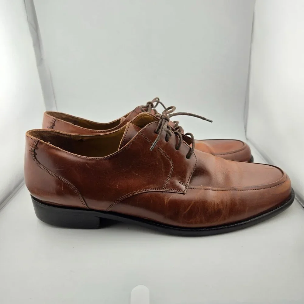 Dockers Men's Brown Leather Oxford Dress Shoes Size 13
